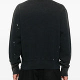 Felpe stile cardigan con stampa in nero Khoki - uomo 