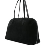 Borsa a spalla in suede in nero Toteme - donna 