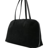 Borsa a spalla in suede in nero Toteme - donna 