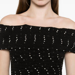 Abito lundo a pois in nero Elie Saab - donna 