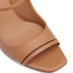 Mules Rania 70 in pelle rosa cipria 