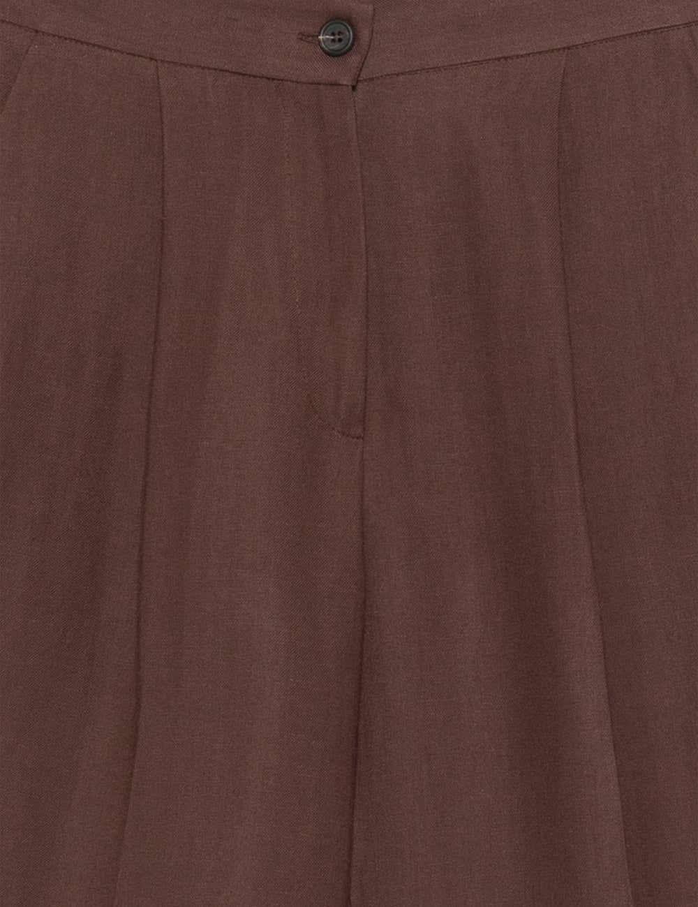 Shorts con bottoni in marrone Antonelli - donna 