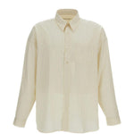 Camicia oversize a righe in giallo 
