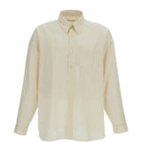 Camicia oversize a righe in giallo 