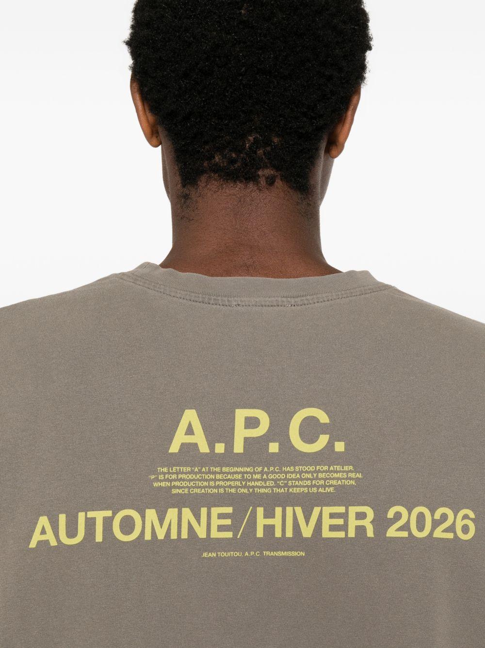 T-shirt Standard Brodé verde 