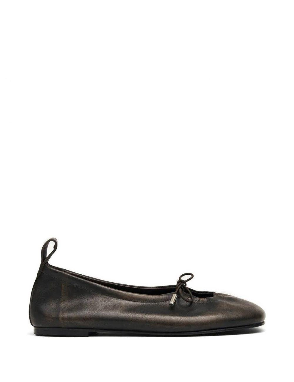 Ballerine Rosalind pelle in marrone 