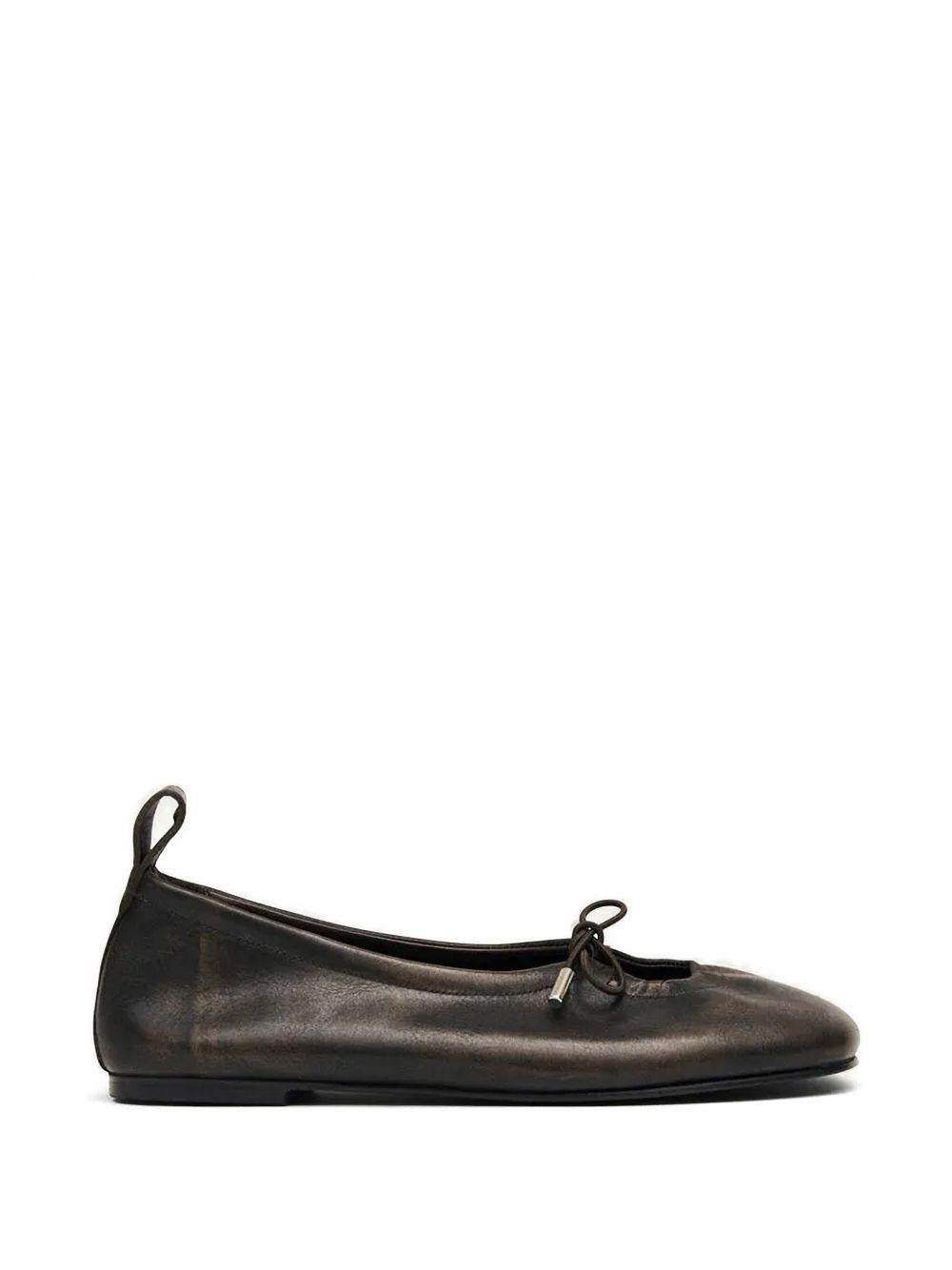 Ballerine Rosalind pelle in marrone 