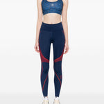 Reggiseno sportivo TruePurpose Power Impact in blu Adidas by stella mc cartney - donna 