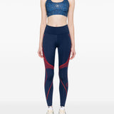 Reggiseno sportivo TruePurpose Power Impact in blu Adidas by stella mc cartney - donna 