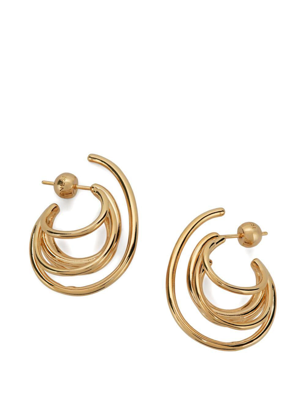 Orecchini Orbit piccoli in oro 