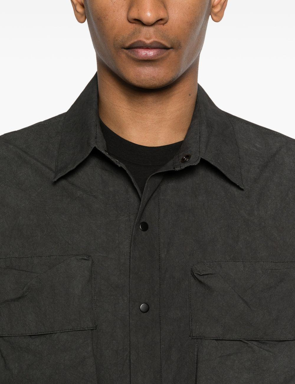 Giacca camicia multi tasche in nero JG1 - uomo 
