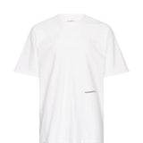 T-shirt oversize con stampa in bianco Oamc peacemaker - uomo 