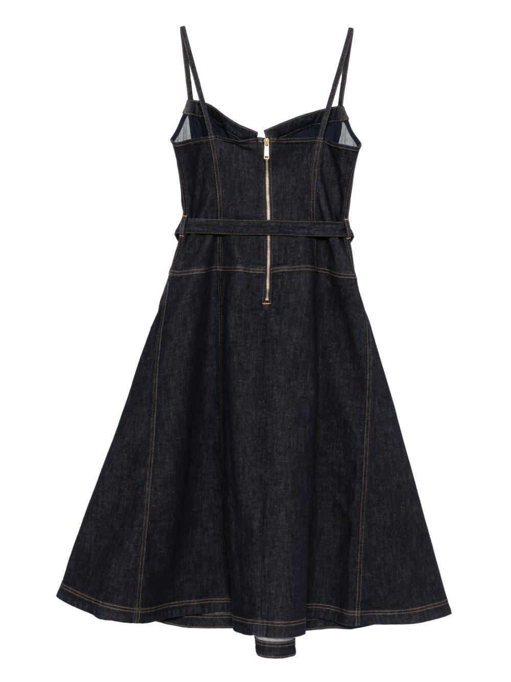 Abito midi navy Self-Portrait - donna 