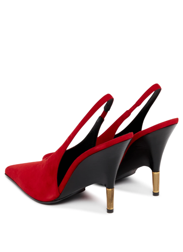 Decollete Bella In Suede in rosso Khaite - donna 