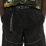 Shorts con cintura in nylon in nero Roa x and wander - uomo 