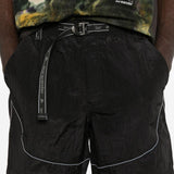 Shorts con cintura in nylon in nero Roa x and wander - uomo 