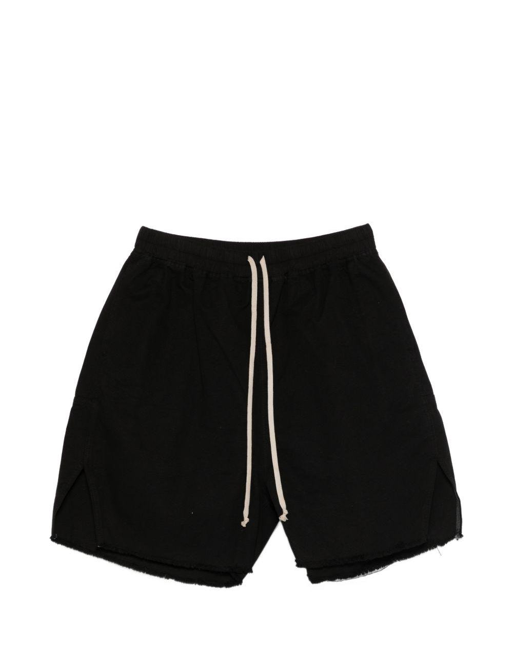 Shorts con coulisse in nero Rick owens drkshdw - uomo 