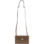 Borsa T-Lock a tracolla in marrone 