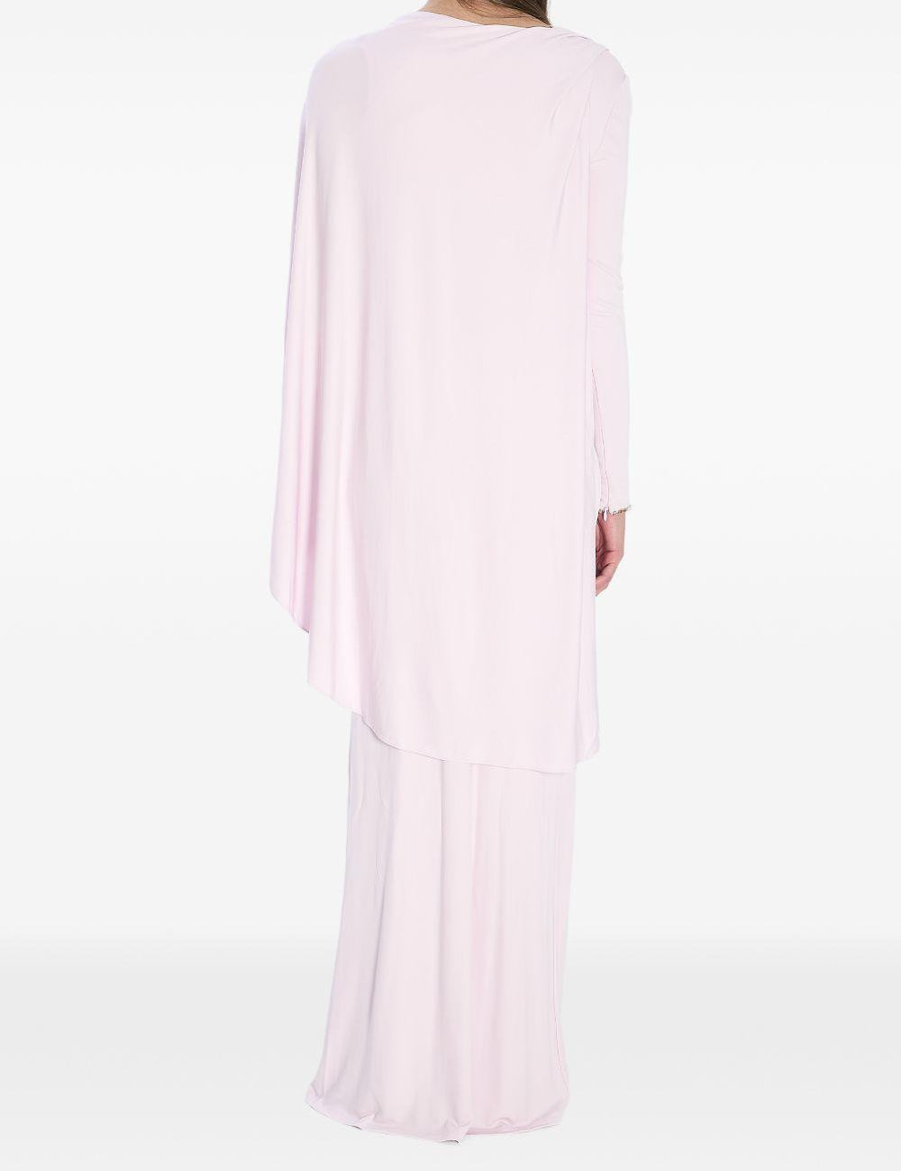 Abito lungo asimmetrico in rosa Self-Portrait - donna 