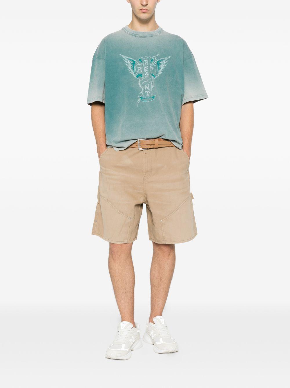 Short con design a pannelli in beige Represent - uomo 