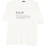 T-shirt stampa "Fuck" in bianco R13 - donna 