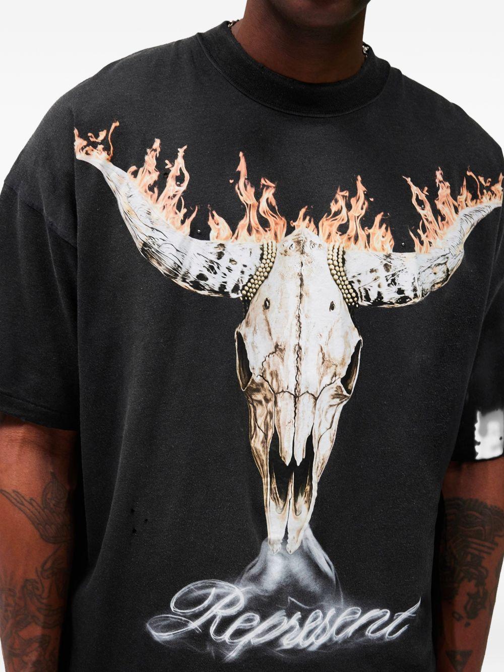T-shirt British Cowboys in nero Represent - uomo 