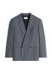 Giacca sartoriale doppiopetto in grigio Lemaire - donna