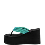 Sandali con applicazione in nero e verde Coperni - donna 