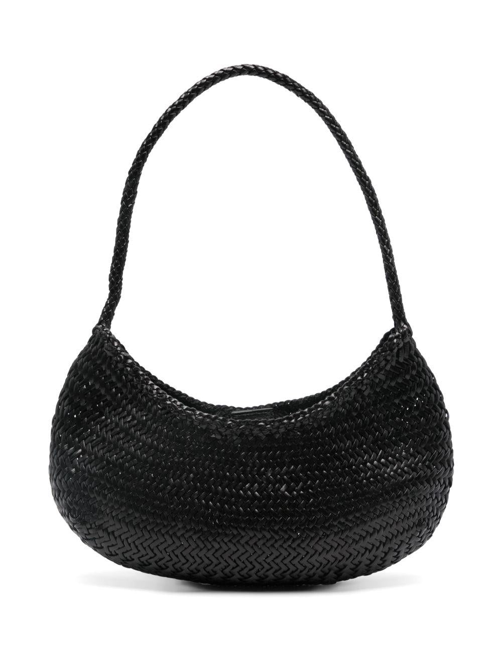 BORSA A SPALLA NOVA LUNA IN NERO DRAGON DIFFUSION - DONNA 