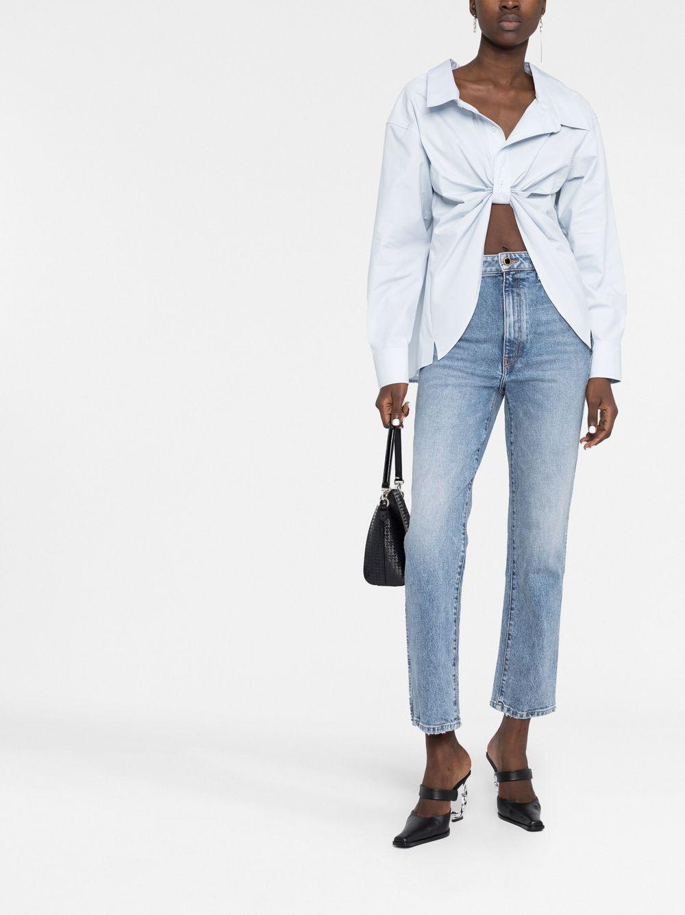 Jeans dritti Abigail in azzurro KHAITE - donna 
