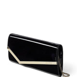 Clutch emmie con finitura lucida in nero Jimmy Choo - donna 