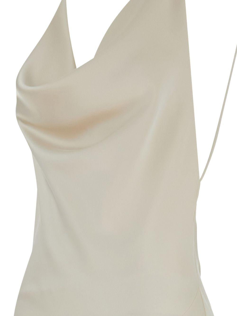 Abito con scollo a scialle in avorio The Andamane - donna 