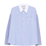 Camicia bicolore a maniche lunghe blu Marni - uomo 