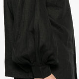 Camicia con maniche a sbuffo in nero Glass Cypress - uomo 