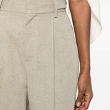 Pantaloni con pinces in beige Alberta Ferretti - donna 