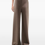 Pantaloni Stroll a gamba ampia in marrone Staud - donna 