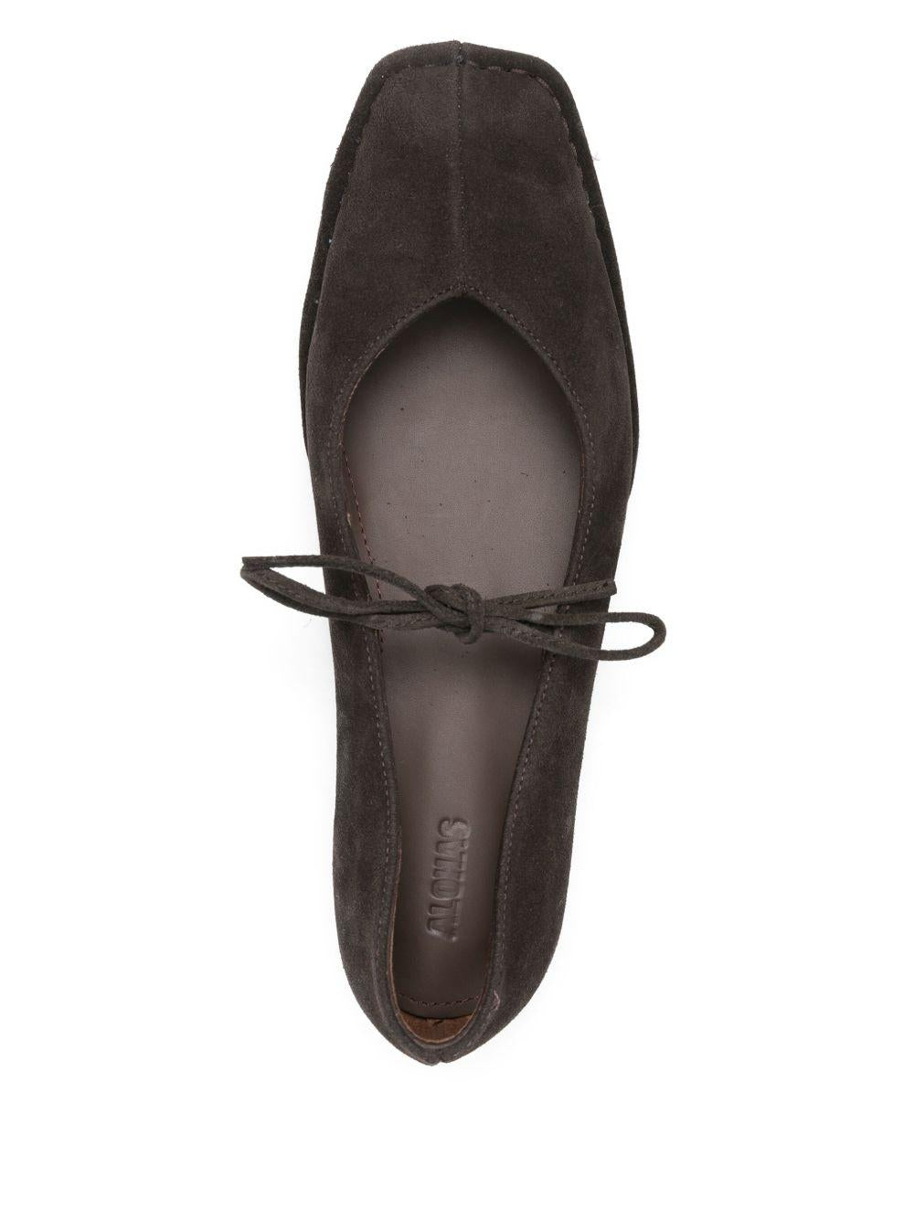 Ballerine Rosalind pelle in marrone 