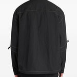 Giacca-camicia con cuciture a contrasto in nero Oamc peacemaker - uomo 