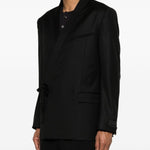 Blazer con chiusura a cravatta in nero Kenzo - uomo 