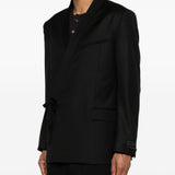 Blazer con chiusura a cravatta in nero Kenzo - uomo 