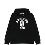Felpa con stampa logo in nero A bathing ape - uomo 