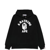 Felpa con stampa logo in nero A bathing ape - uomo 