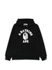 Felpa con stampa logo in nero A bathing ape - uomo
