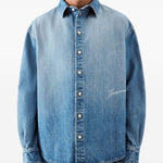 Camicia Denim La Chemise De-nimes Simon in blu 