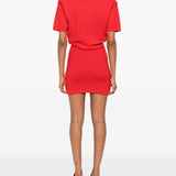 Abito la robe maille castagna in rosso Jacquemus - donna 