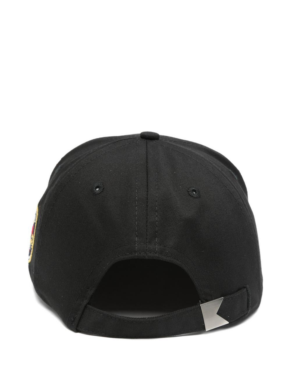 Cappellino da baseball con logo applicato in nero Rhude - uomo 