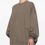 Felpa hun in grigio Rick owens drkshdw - uomo 