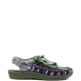 Sandali uneek con cordino intrecciato in verde Keen - unisex 