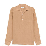 Camicia con taschino in marrone terra Lardini - uomo 