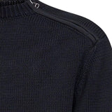 Maglione in maglia con zip sulla spalla in nero OAMC PEACEMAKER - uomo 
